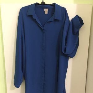 Chico’s duster  long sleeve button down.